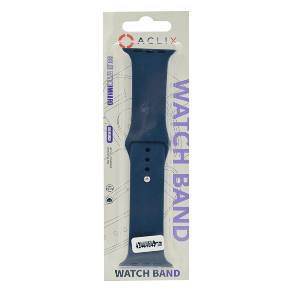 M-WATCH STRAP SILICONE 45MM BLUE