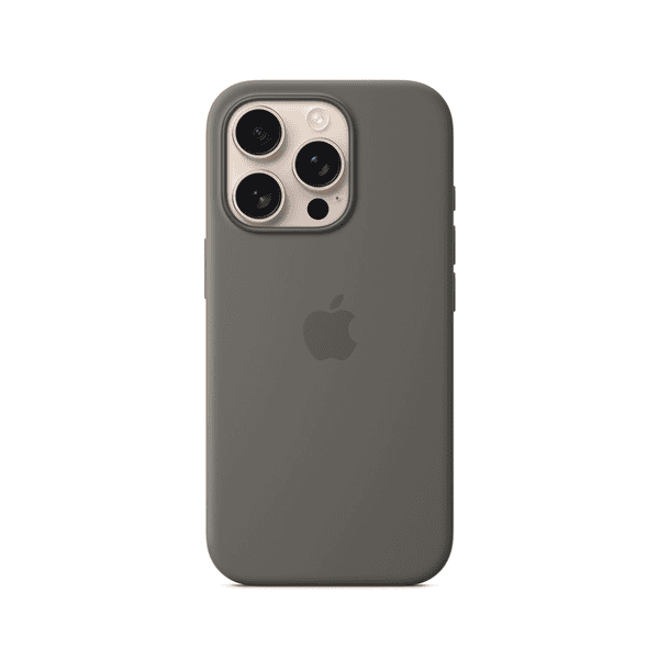 APPLE IPHONE 16 PRO SILICONE CASE WITH MAGSAFE STONE GRAY