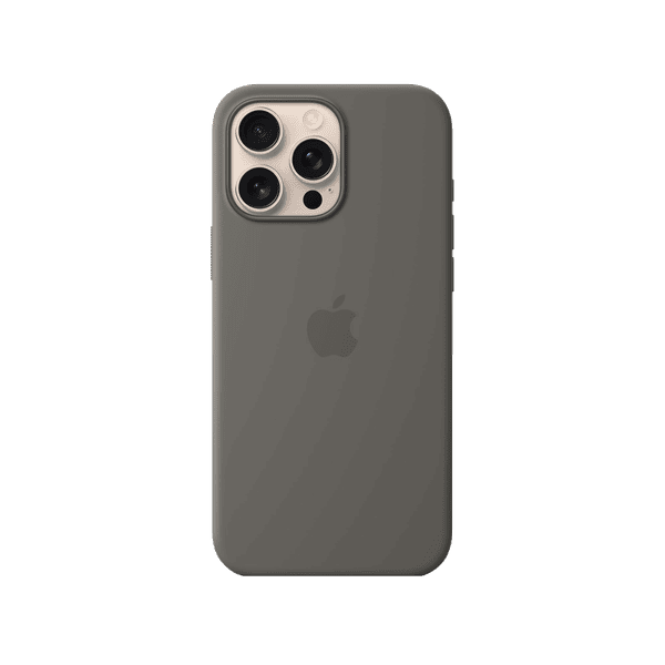 APPLE IPHONE 16 PRO MAX SILICONE CASE WITH MAGSAFE STONE GRAY