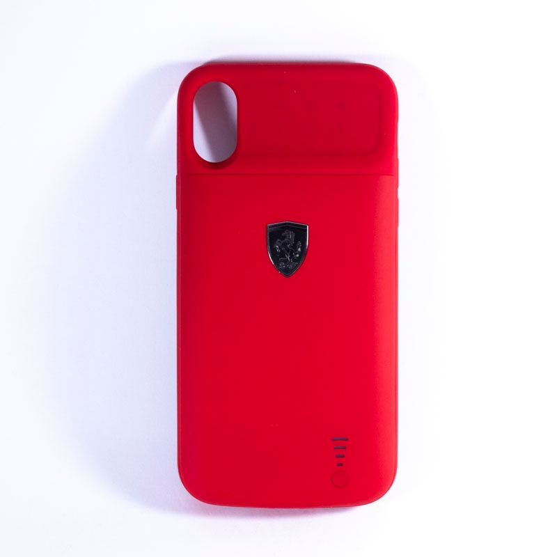 FERRARI FULL COVER POWER CASE IPHONEX 3000mAh FEOFOPCFCPXRE RED