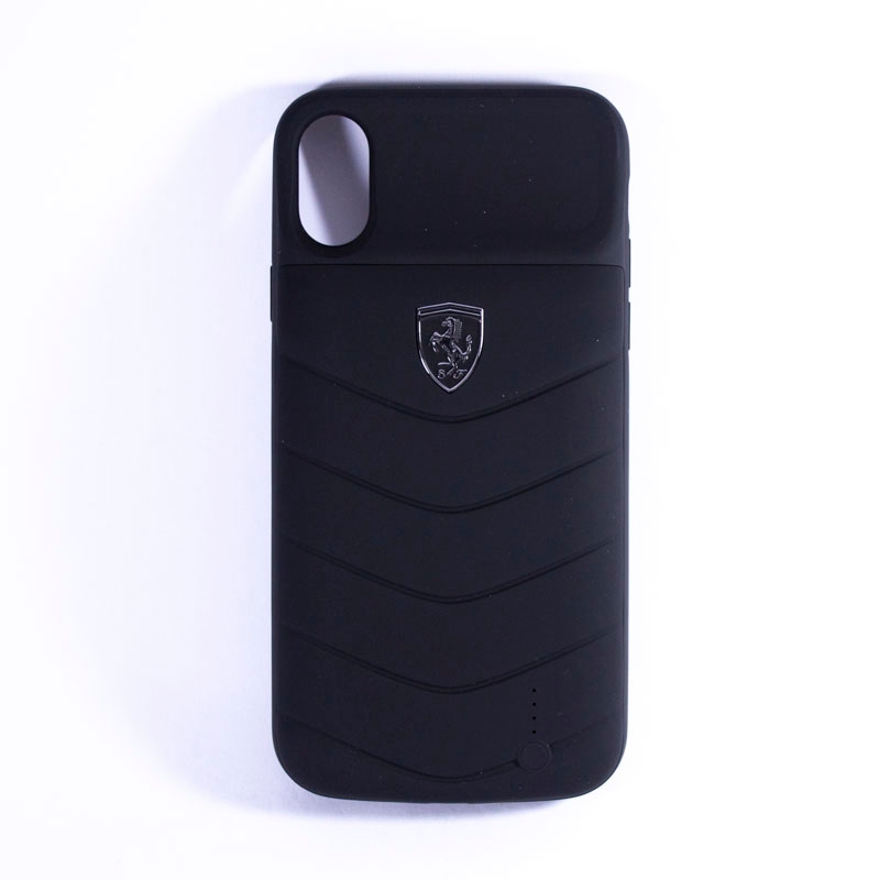 FERRARI FULL COVER POWER CASE IPHONE XR 4000mAh FEOQUPCFCI61BK BLACK