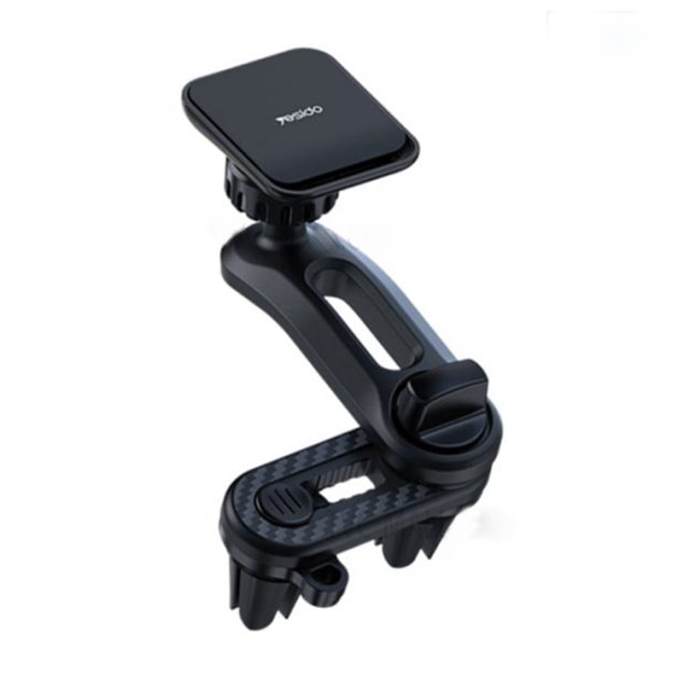 YESIDO DOUBLE AIR OUTLET MAGNETIC CAR HOLDER C106 BLACK