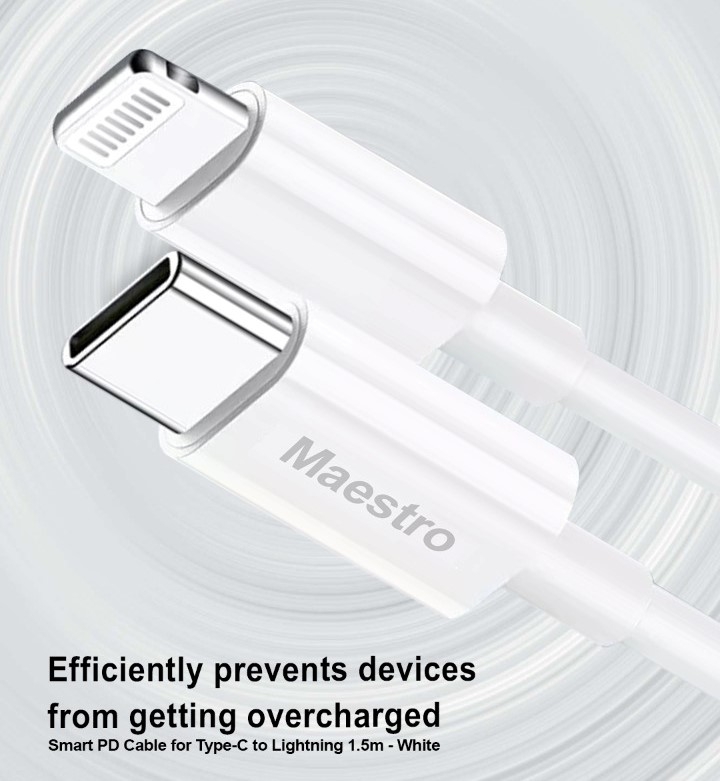 MAESTRO PD CABLE LIGHTNING TO TYPE-C 1 METER