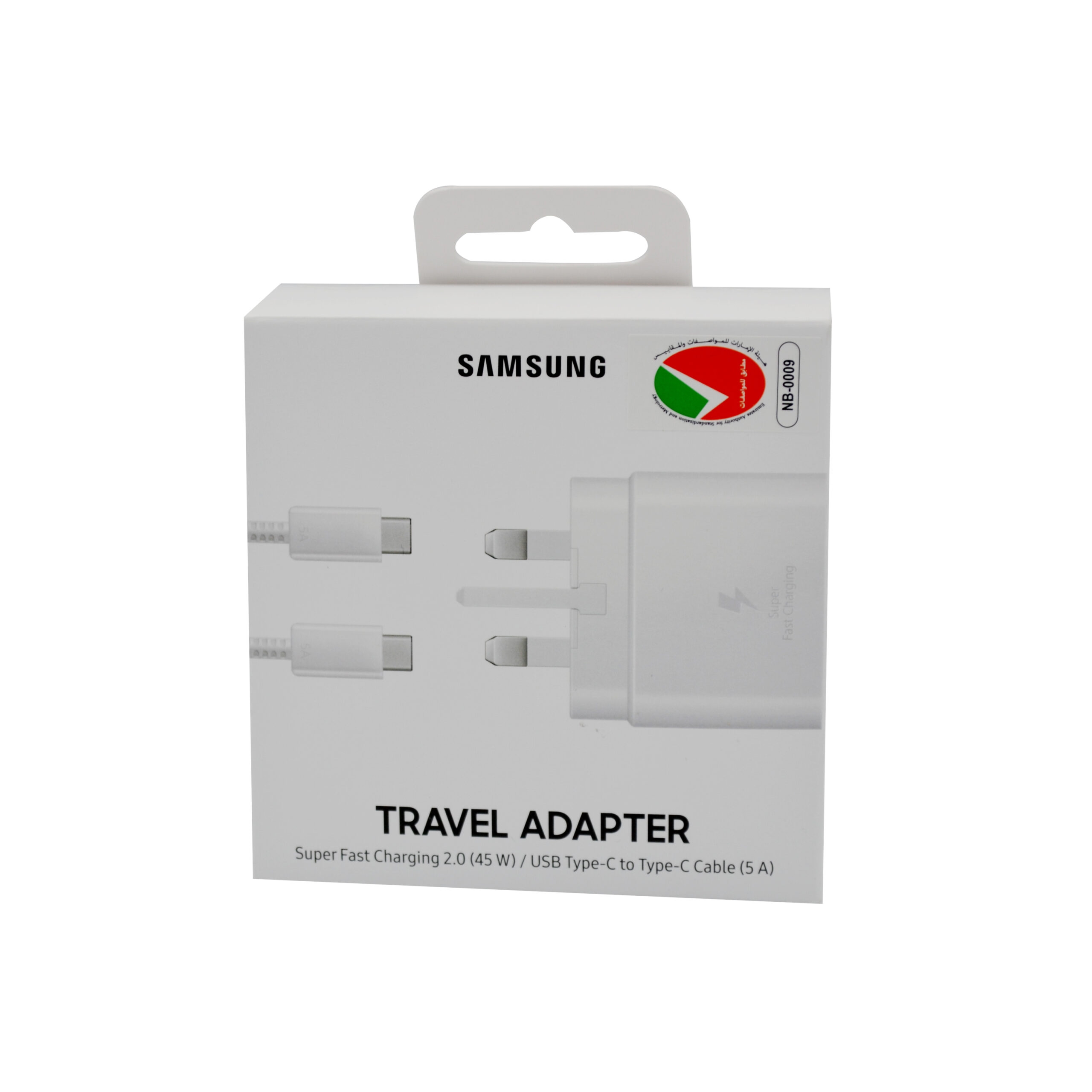 SAMSUNG HOME CHARGER TYPE - C TO TYPE - C 45W WHITE