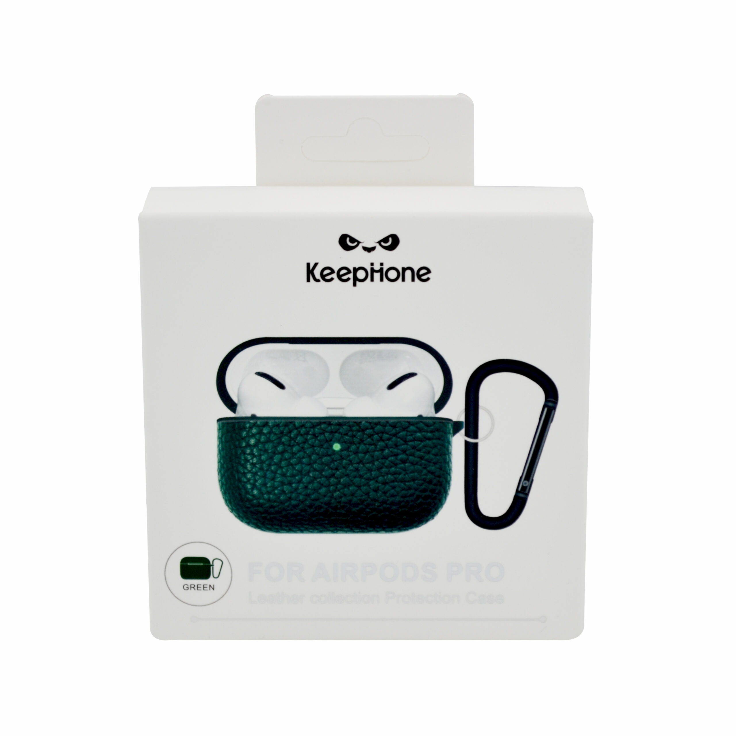 KEEPHONE AIRPODS PRO LEATHER PROTECTIVE CASE GREEN