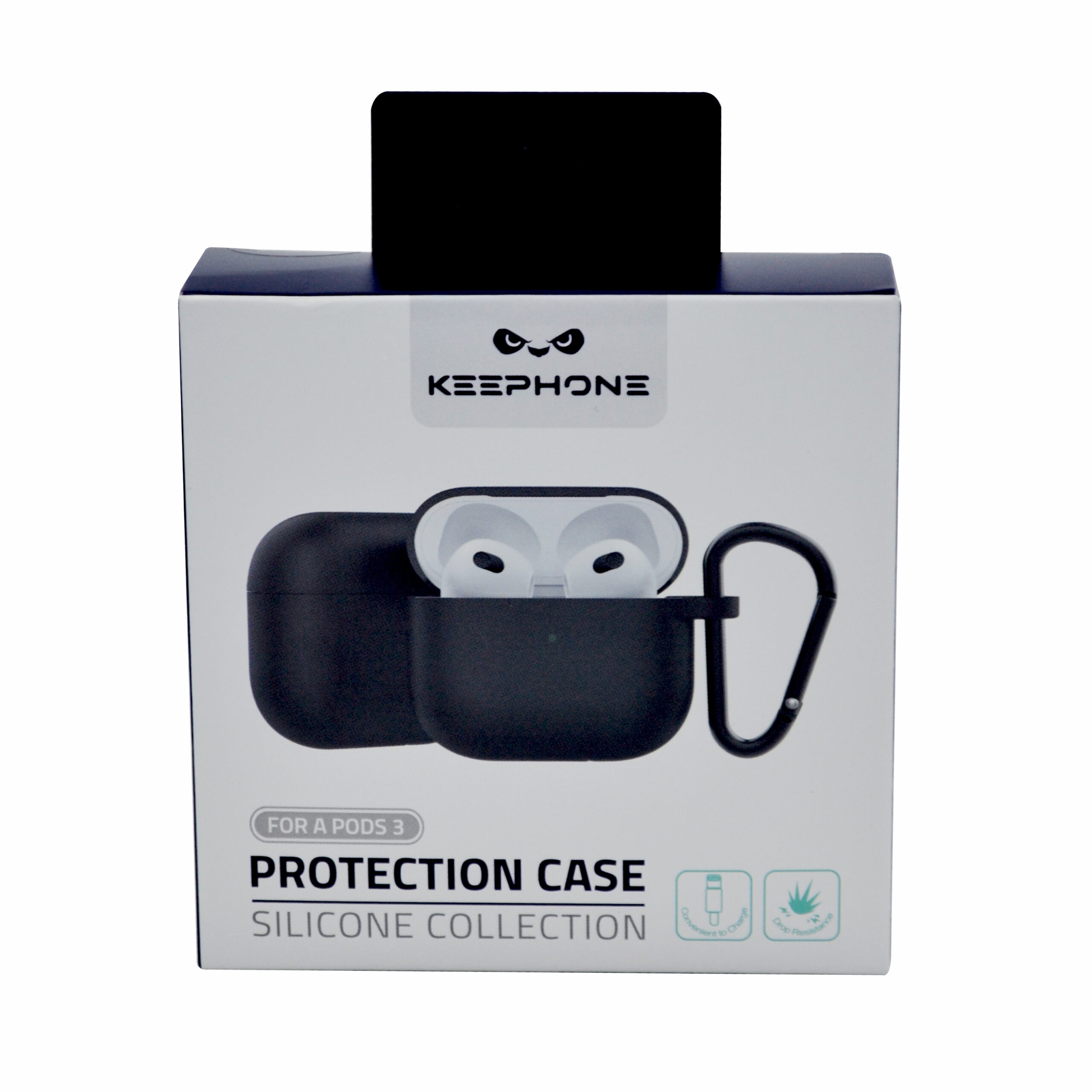 KEEPHONE AIRPODS3 SILICONE CASE BLACK