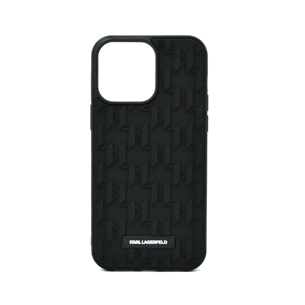 KARL LAGERFELD 3D MONOGRAM HARD CASE FOR IPHONE 14 PRO MAX BLACK