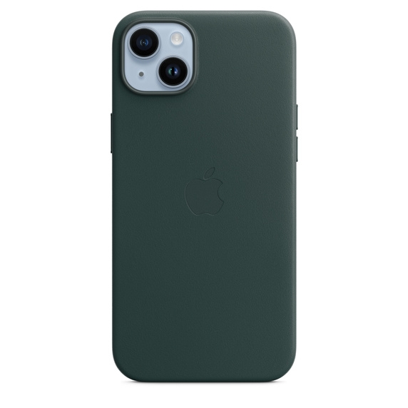 APPLE IPHONE 14 PLUS LEATHER CASE MPPA3Z FOREST GREEN WITH MAGSAFE