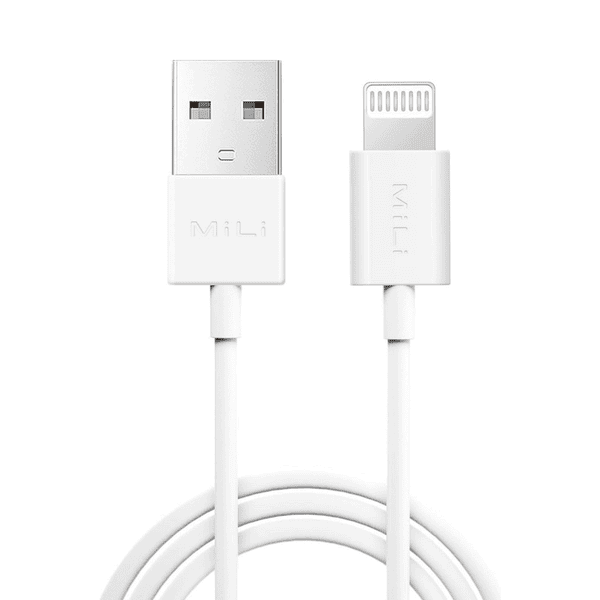 MILI LIGHTNING TO USB CABLE 1 METER WHITE