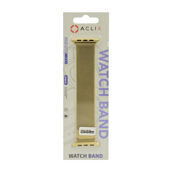 M-WATCH STRAP METAL 44 MM GOLD
