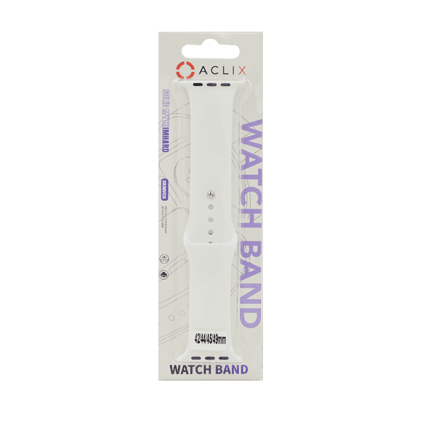 M-WATCH STRAP SILICONE 45MM WHITE