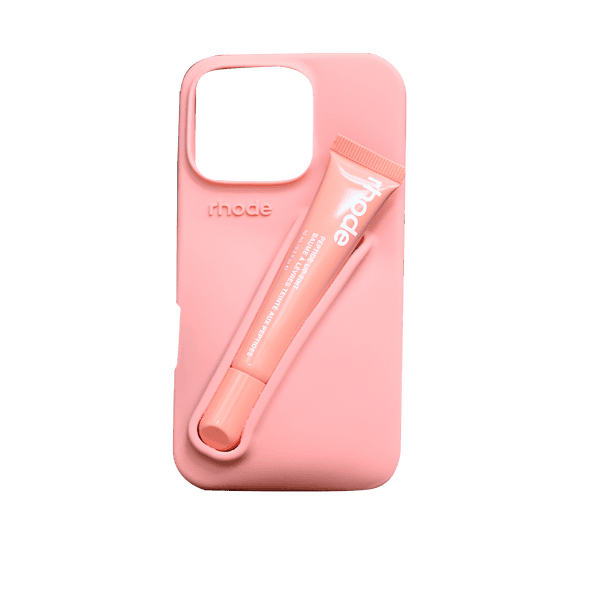 RHODE LIPSTICK SILICONE CASE IPHONE 14/15 PRO MAX PEACH