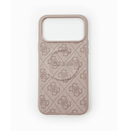 GUESS MAGSAFE 4G PU LEATHER CASE WITH CLASSIC LOGO FOR IPHONE 17 PRO - PINK