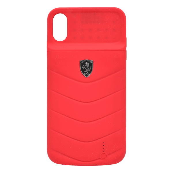 FERRARI FULL COVER POWER CASE IPHONE XS MAX 4000mAh FEOQUPCFCI65RE RED