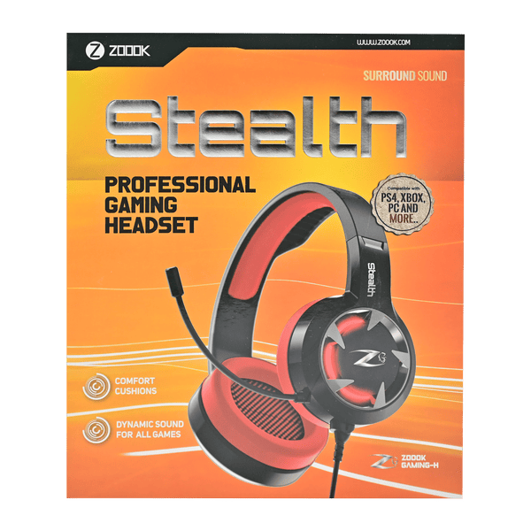 ZOOOK STEALTH GAMING HEADSET RED