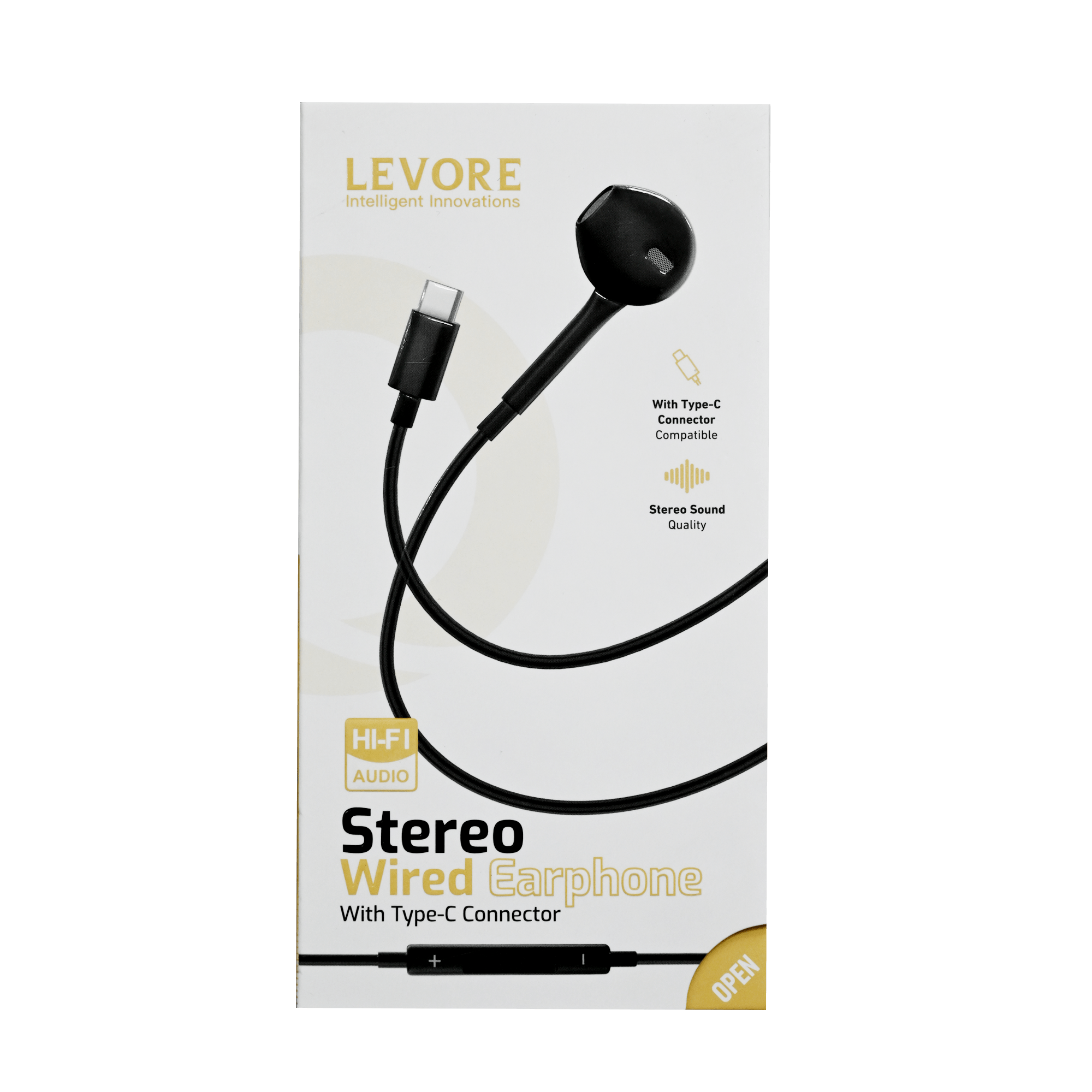 LEVORE TYPE-C MONO WIRED EARPHONE LEW32 BLACK