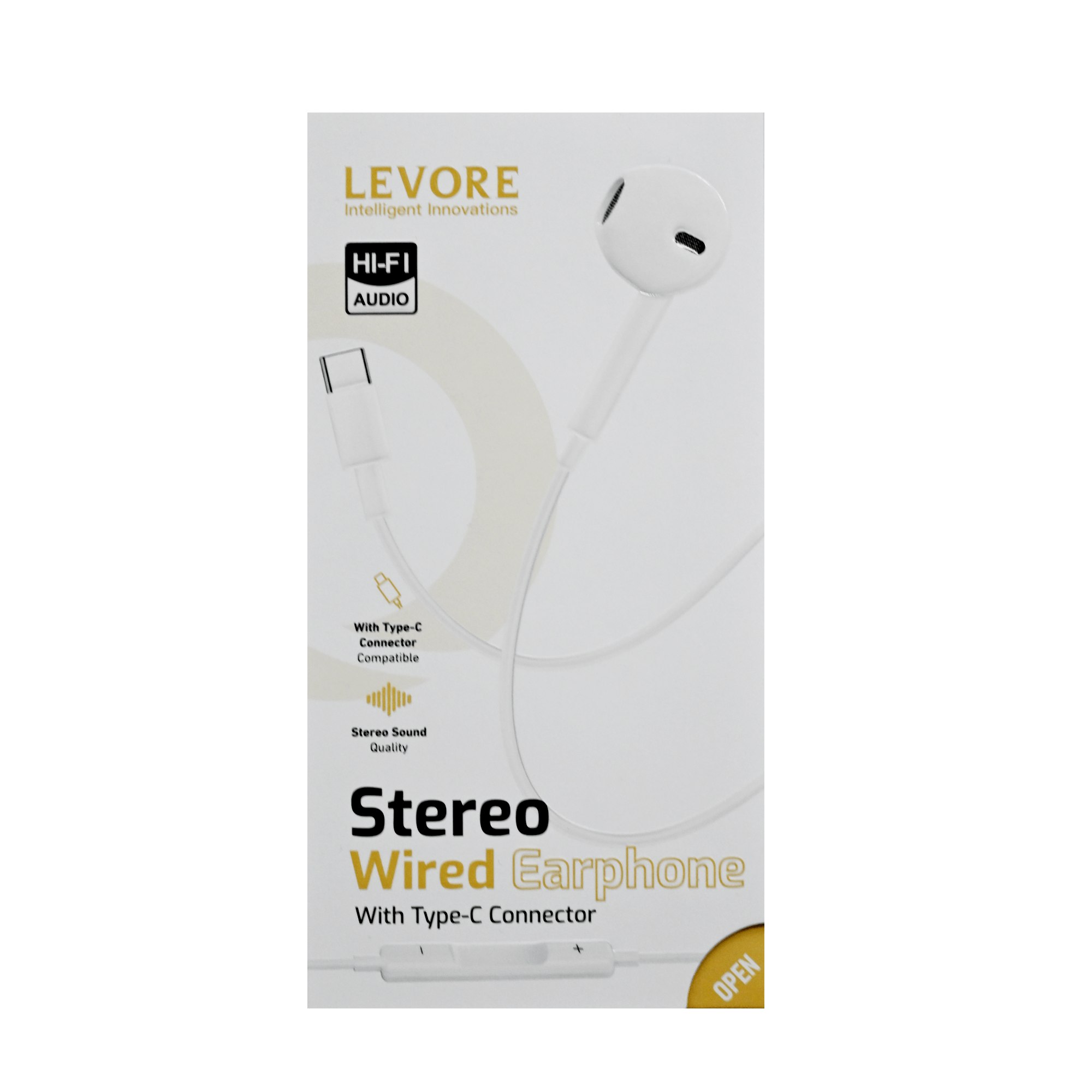 LEVORE TYPE-C MONO WIRED EARPHONE LEW32 WHITE