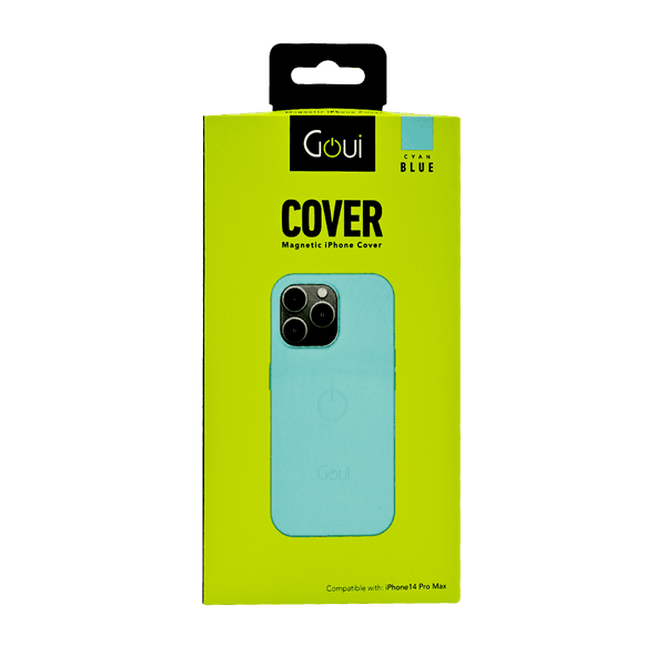 GOUI MAGNETIC CASE IPHONE 14 PRO MAX WITH MAGNETIC BARS CYAN BLUE