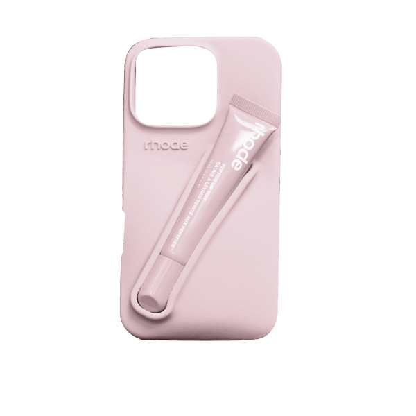 RHODE LIPSTICK SILICONE CASE IPHONE 13/14/15 PRO PINK