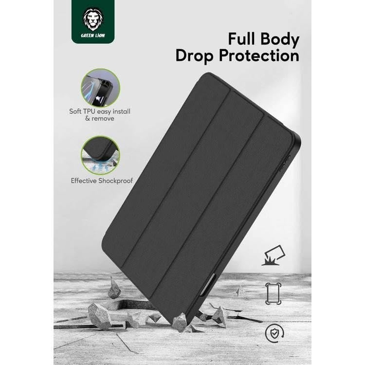 GREEN LION HOGO PREMIUM CASE WITH PENCIL IPAD 10.2 BLACK