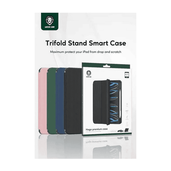 GREEN LION HOGO PREMIUM CASE WITH PENCIL IPAD 10.2 PINK