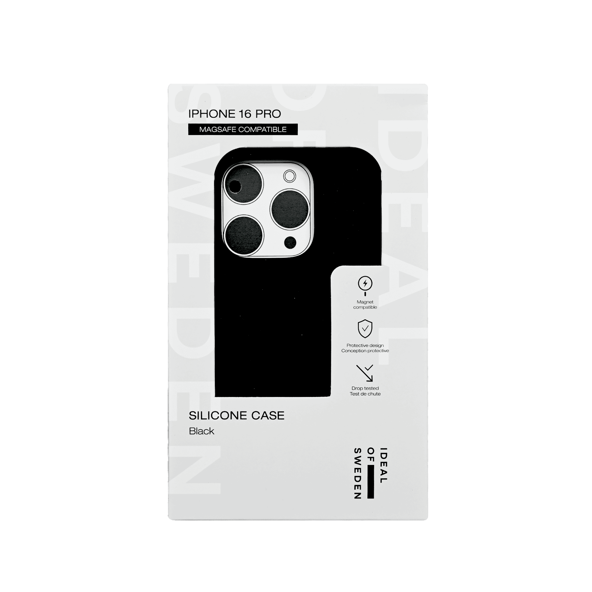 IDEAL OF SWEDEN SILICONE CASE WITH MAGSAFE IPHONE 16 PRO BLACK