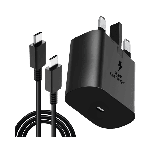 SAMSUNG 25W PD HOME CHARGER TYPE-C TO TYPE-C BLACK