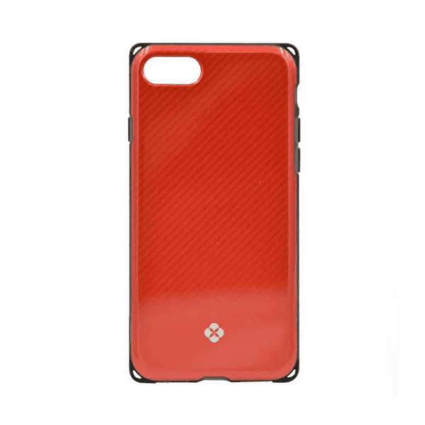 توتو ديسين هان سلسلة كاربون كيس إفون 8 بلوس أحمر[TOTU DESIGN HAN SERIES CARBON CASE IPHONE8 PLUS RED]