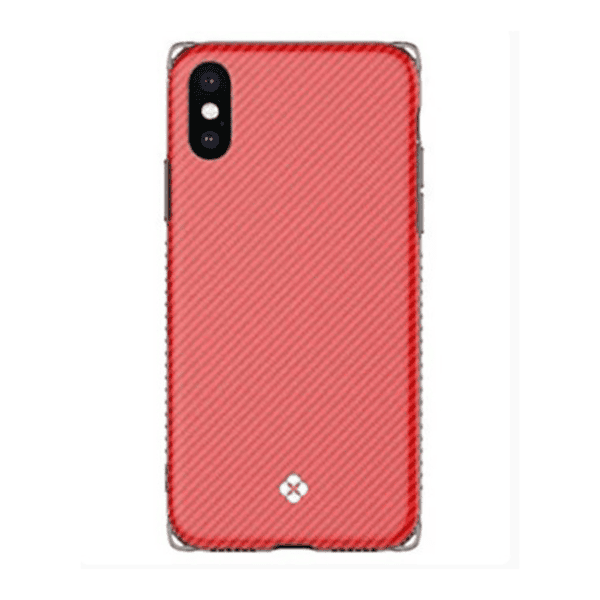 توتو ديسين هان سلسلة كاربون كيس إفون X أحمر[TOTU DESIGN HAN SERIES CARBON CASE IPHONE X RED]