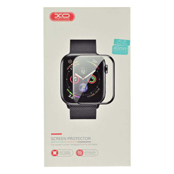 XO PREMIUM HD TEMPER GLASS FOR 40MM WATCH BLACK