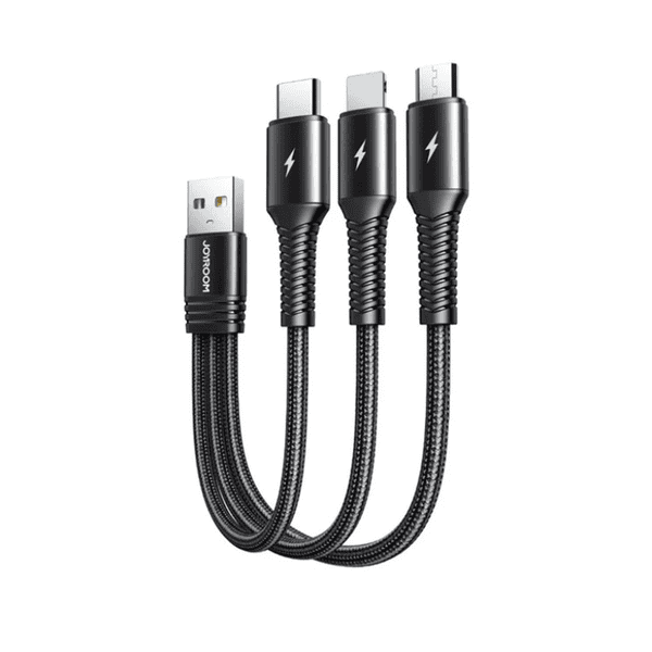 JOYROOM 3 IN 1 LIGHTNING+TYPEC CHARGING CABLE 15CM