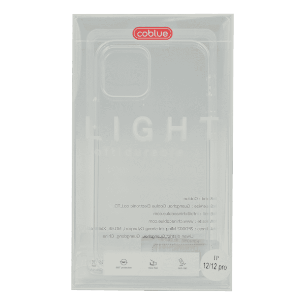 COBLUE TRANSPARENT CASE IPHOINE 12/12 PRO