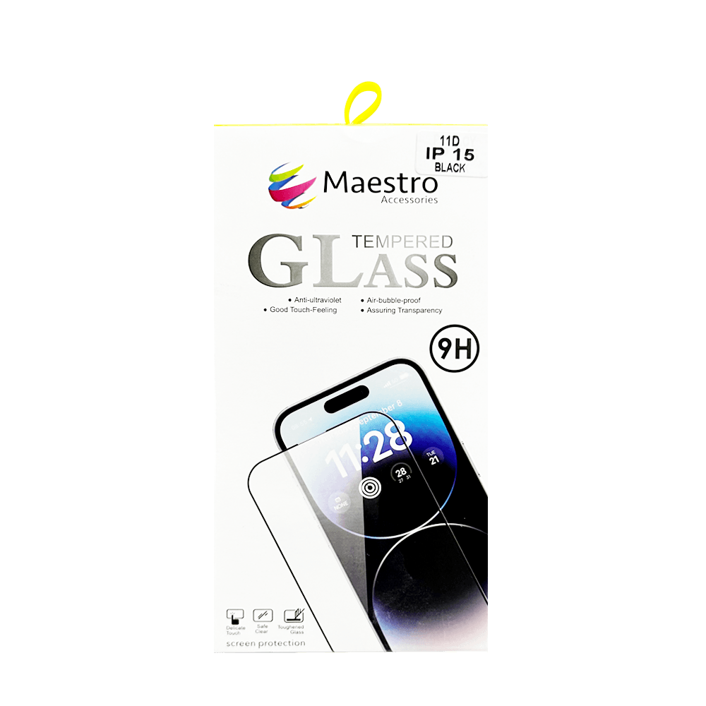 MAESTRO TEMPERED GLASS PROTECTER IPHONE 15