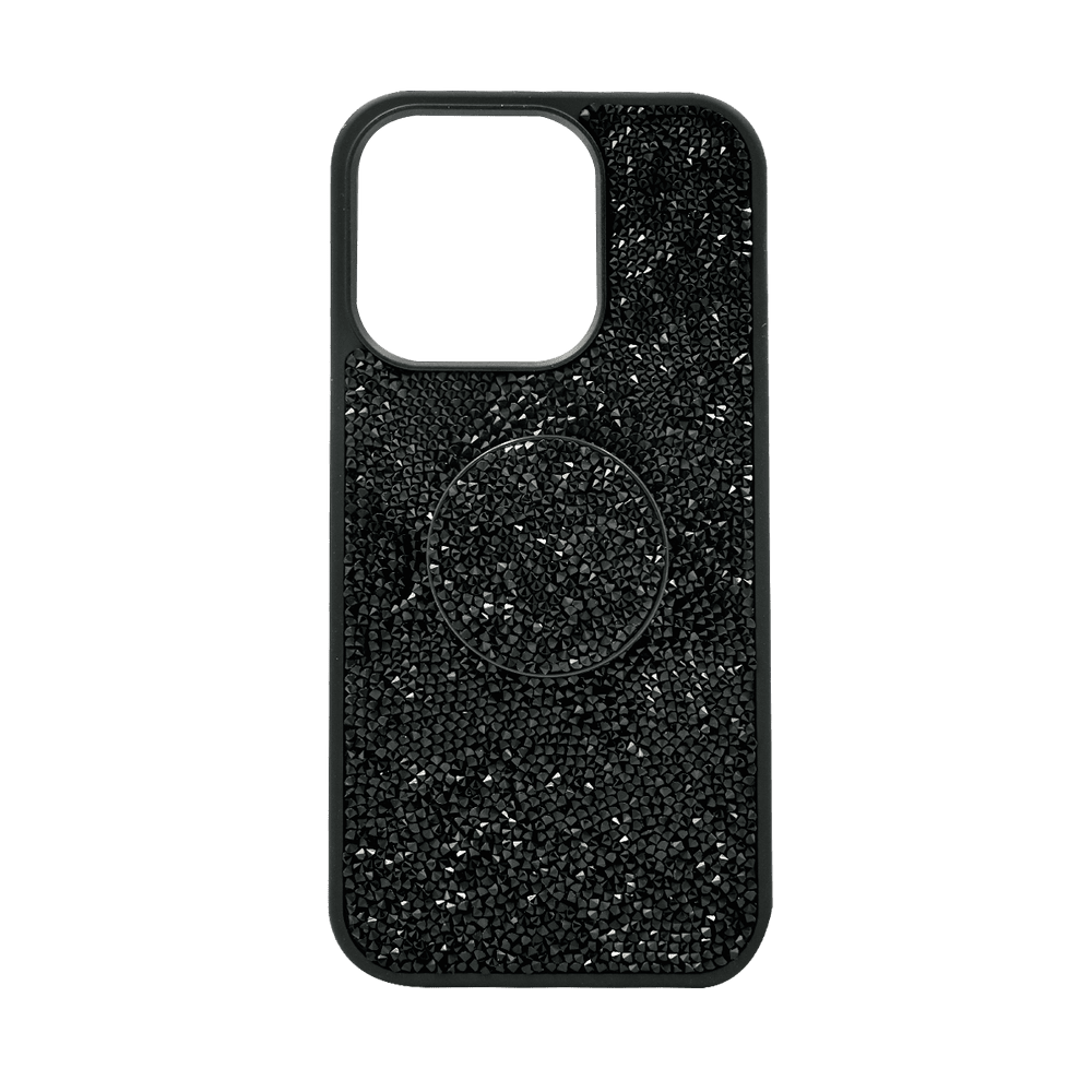 ISAFE BLING POP UP HARD COVER IPHONE 15 PRO BLACK