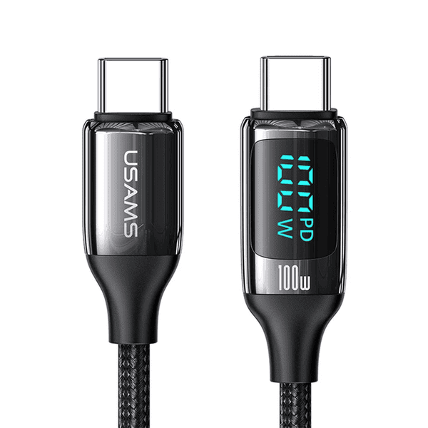 USAMS SJ655 DUAL CABLE 100W 2 METRE USB+TYPE-C TO TYPE-C