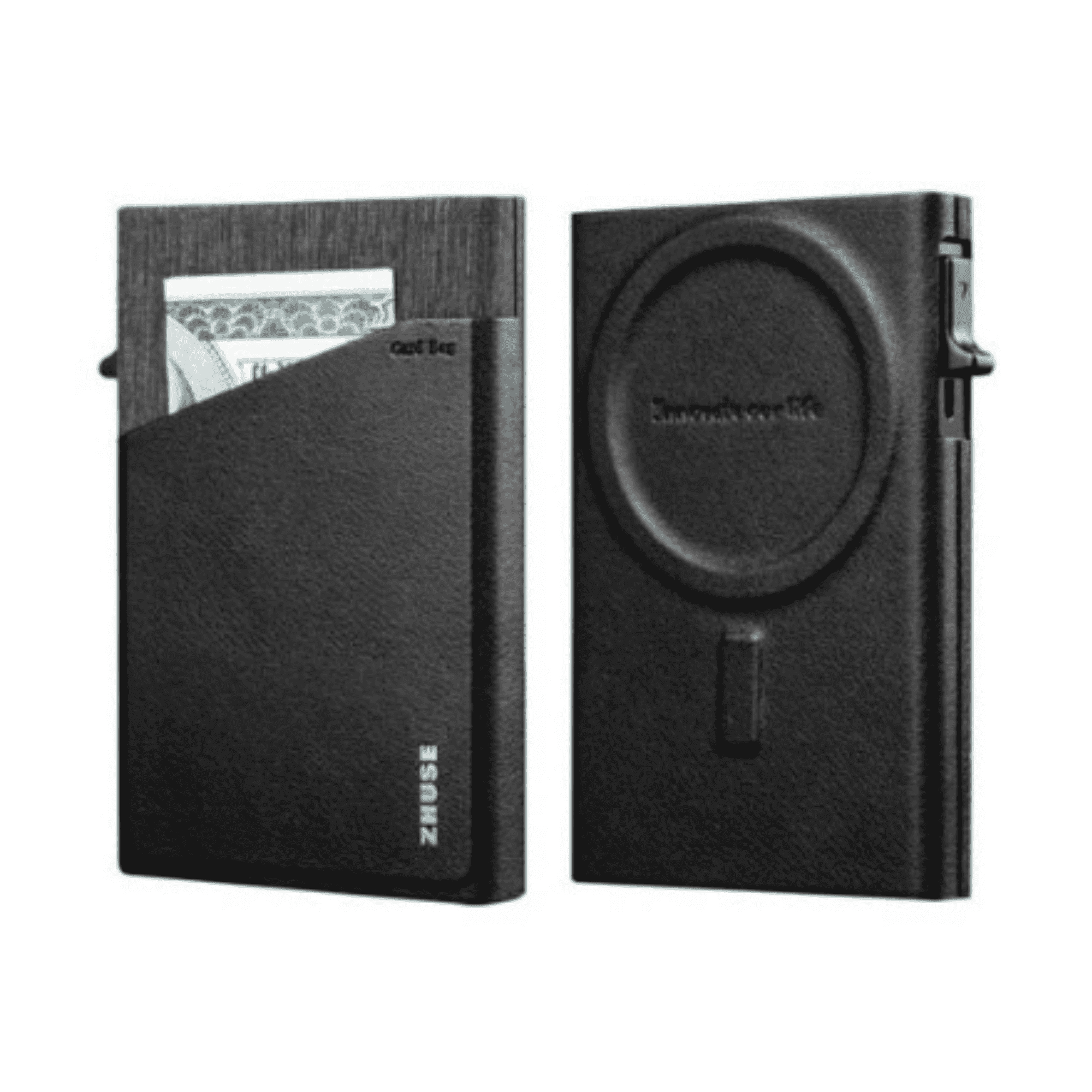 ZHUSE MAGSAFE BLING WALLET CARD SLOT HOLDER SILVER