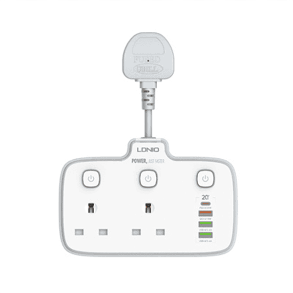 LDNIO SK2492 OUTLET+USB+PD 2500W FAST CHARGER