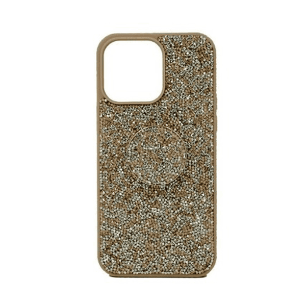 ISAFE BLING MAGSAFE HARD COVER IPHONE 15 PRO MAX NATURAL TITANIUM