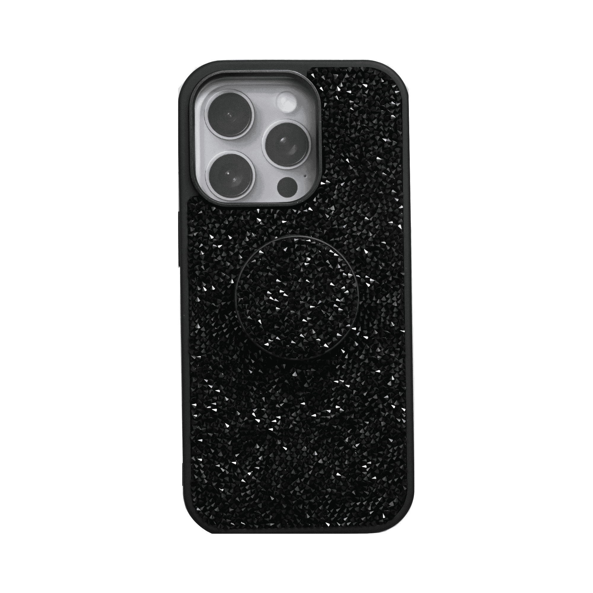 ISAFE BLING POP UP HARD COVER IPHONE 16 PRO BLACK