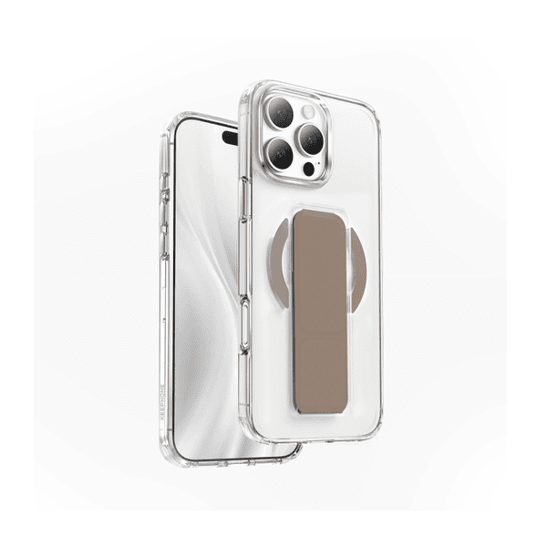 KEEPHONE MAGICO PROTECTIVE RING STAND CASE IPHONE 16 PRO DESERT TITANIUM