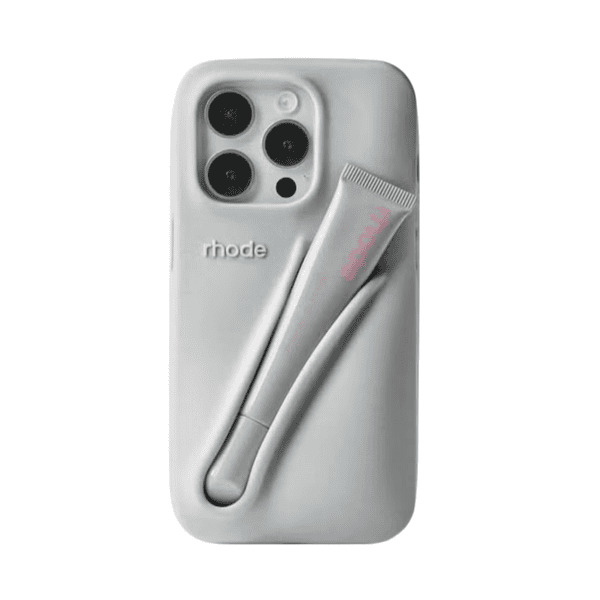 RHODE LIPSTICK SILICONE CASE IPHONE 13/14/15 PRO GREY