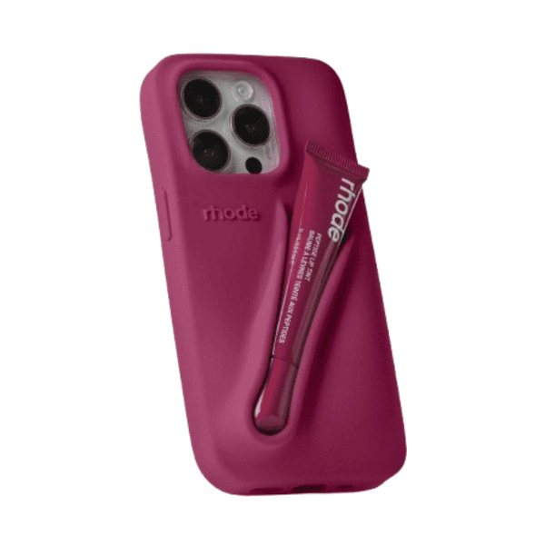 RHODE LIPSTICK SILICONE CASE IPHONE 13/14/15 PRO PLUM