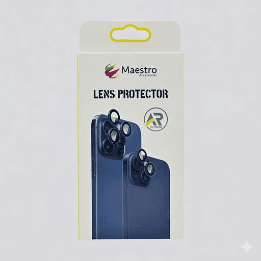 MAESTRO ANTI GLARE LENS PROTECTOR SILVER IPHONE 17 PRO/17 PRO MAX