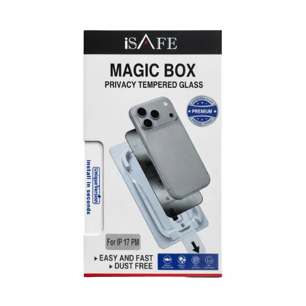 Enhanced 5X strength glass with built-in privacy protection. Keeps your screen secure from drops and unwanted side viewing.