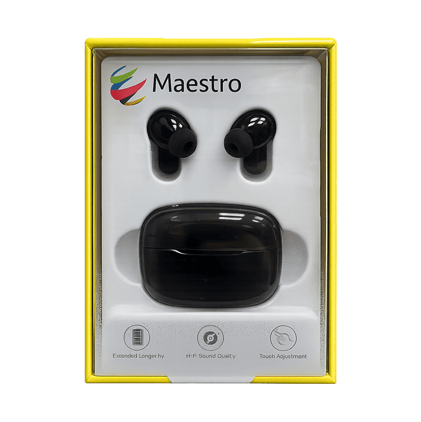 MAESTRO MS-TWS-INEA-BLK TWS BLUETOOTH IN-EAR BUDS BLACK