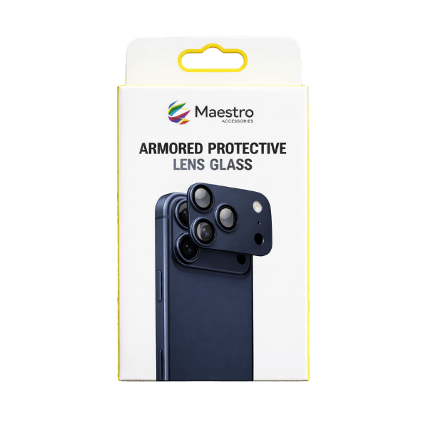 MAESTRO ARMOR CAMERA GLASS PROTECTOR IPHONE 17 PRO BLUE