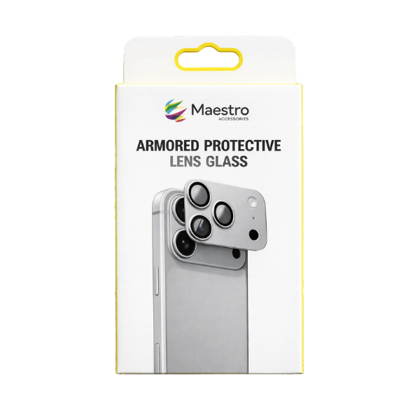 MAESTRO ARMOR CAMERA GLASS PROTECTOR IPHONE 17 PRO SILVER