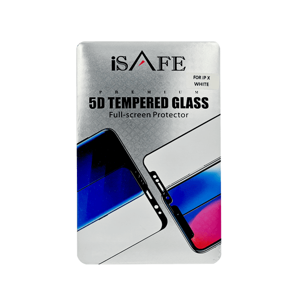 ISAFE 5D GLASS SCREEN GUARD IPHONEX WHITE