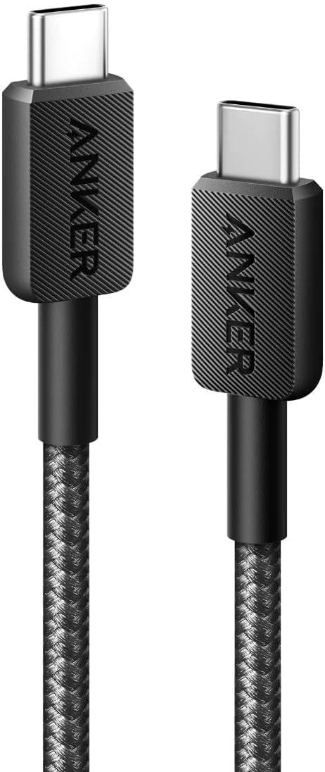 Anker 322 Usb-C To Usb-C Cable 3ft Nylon Black