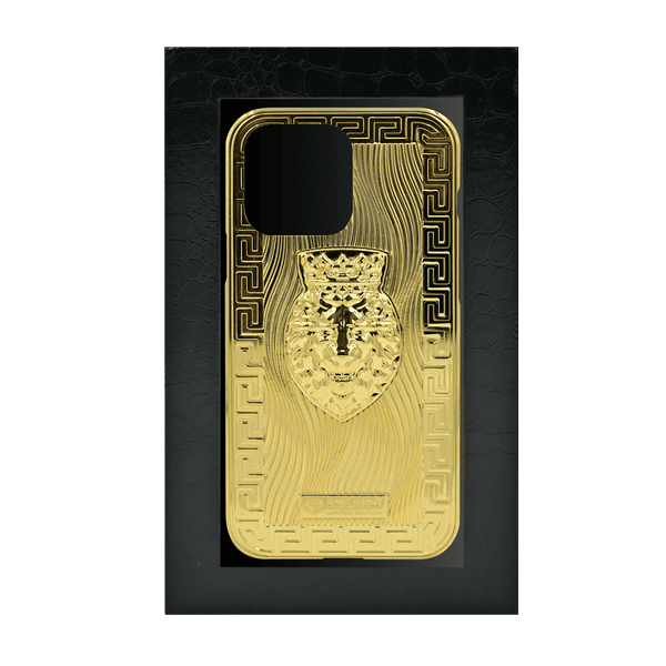 VIP TOUCH 24KT IPHONE 14 PRO MAX GOLD LIMITED EDITION LION HEAD LOGO